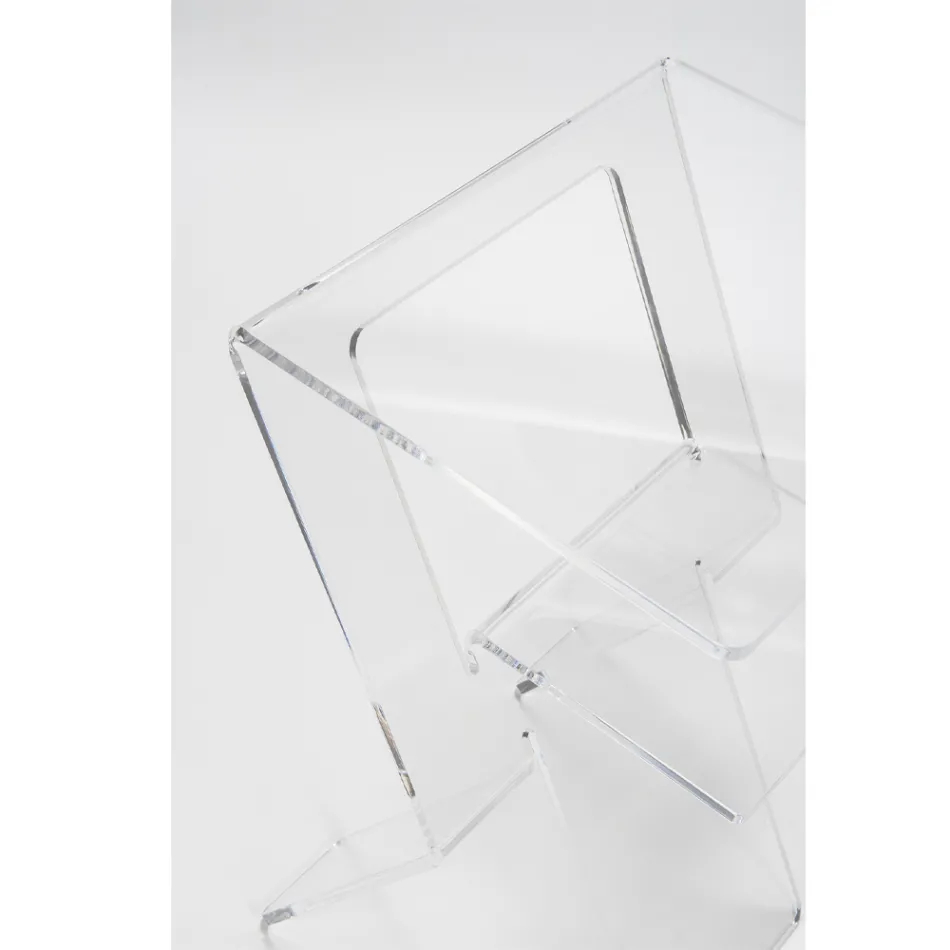 Sofa Table in Transparent Plexiglass Indoor or Outdoor - Platano Viadurini