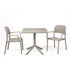 Outdoor Coffee Table with Perforated Polypropylene Top - Fork Viadurini