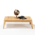 Natural Teak Wood Outdoor Coffee Table - Jhon Viadurini