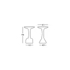 Outdoor Coffee Table in Colored Polyethylene 96 cm Made in Italy - Uliveto Viadurini