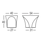 Outdoor Coffee Table in Colored Polyethylene Made in Italy - Igorina Viadurini