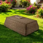 Outdoor Coffee Table in Hand Woven Polyrattan - Charlie Viadurini