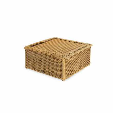 Table for outdoors made entirely of polyethylene braided hand Matt Viadurini