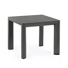 Square Outdoor Coffee Table in Painted Aluminium, Homemotion 2 Pieces - Marius Viadurini