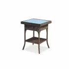 Coffee Garden 56x56 cm hand-woven polyethylene Chad Viadurini