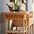 Coffee Garden 56x56 cm hand-woven polyethylene Chad Viadurini