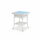 Coffee Garden 56x56 cm hand-woven polyethylene Chad Viadurini