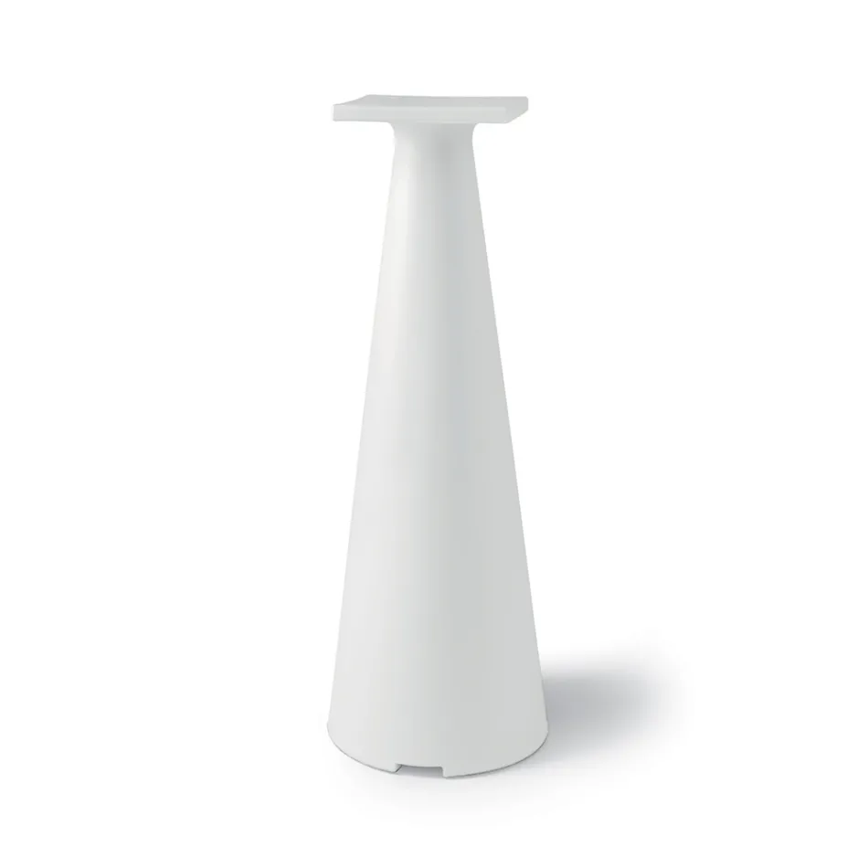 Garden Coffee Table Base in Polyethylene and HPL Top Made in Italy - Lucy Viadurini