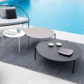 Garden Coffee Table in Steel of Various Sizes Made in Italy - Sansa