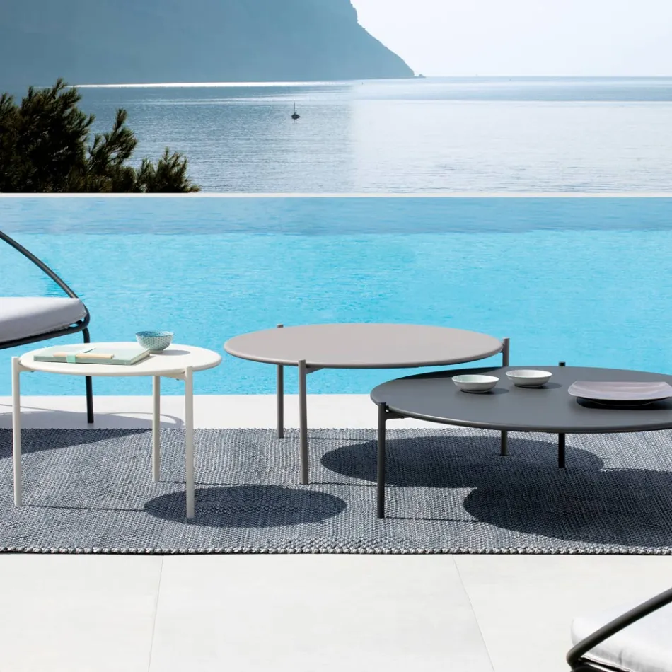 Garden Coffee Table in Steel of Various Sizes Made in Italy - Sansa Viadurini