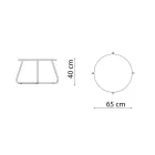 Garden Coffee Table in Galvanized Steel Made in Italy - Brienne Viadurini