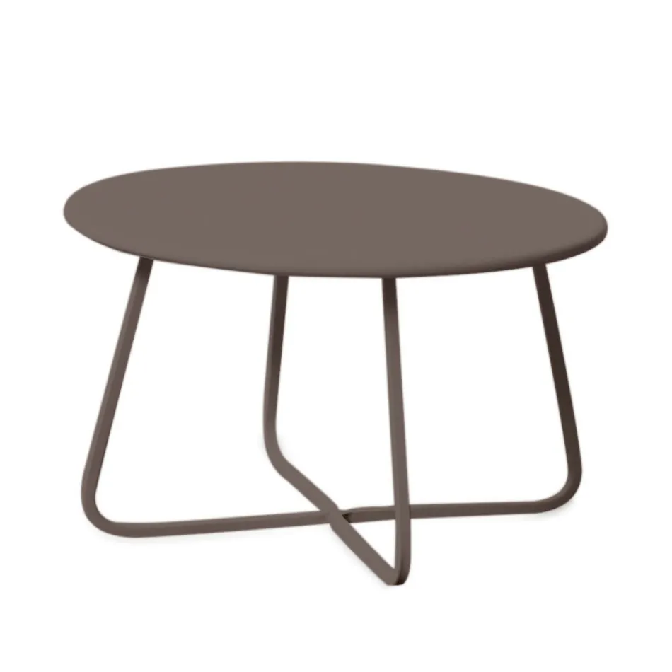 Garden Coffee Table in Galvanized Steel Made in Italy - Brienne Viadurini