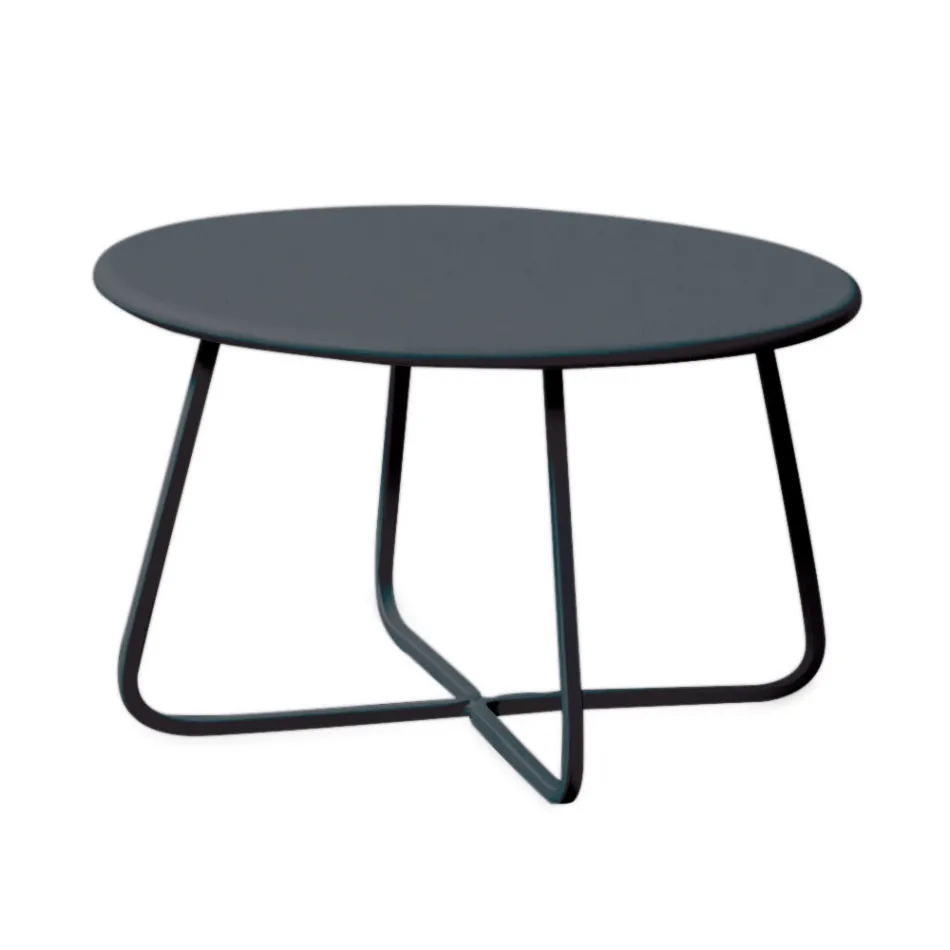 Garden Coffee Table in Galvanized Steel Made in Italy - Brienne Viadurini