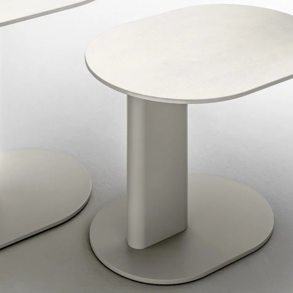 Aluminum Garden Coffee Table Made in Italy - Plinto by Varaschin Viadurini