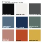 Garden coffee table in Hpl and painted metal with different finishes Made in Italy - Guerrino Viadurini