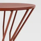 Garden coffee table in Hpl and painted metal with different finishes Made in Italy - Guerrino Viadurini