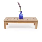 Garden Coffee Table in Natural Teak Wood - Artes Viadurini