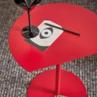 Modern Design Colored Metal Garden Coffee Table in 3 Sizes - Cettina Viadurini