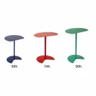Modern Design Colored Metal Garden Coffee Table in 3 Sizes - Cettina Viadurini