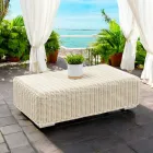 Garden Coffee Table in Hand Woven Polyrattan - Yoko Viadurini