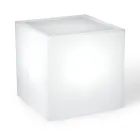 Bright Garden Coffee Table in White Polyethylene Made in Italy - Derti Viadurini