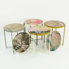 Indoor or Outdoor Coffee Table with Metal Structure Made in Italy - Carim Viadurini