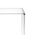 Coffee Table with 1 Shelf in Transparent Plexiglass Made in Italy - Mulan Viadurini