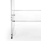 Coffee Table with 1 Shelf in Transparent Plexiglass Made in Italy - Mulan Viadurini