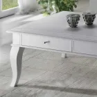 Coffee Table with Solid Parts in Ay - ous and Linden Made in Italy - Era Viadurini