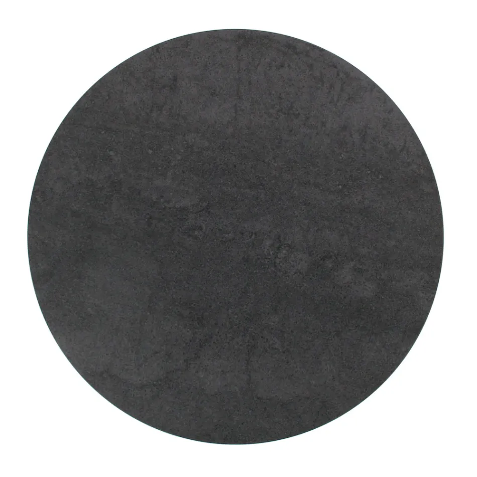 Coffee Table with Round Porcelain Stoneware Top Made in Italy - Siste Viadurini