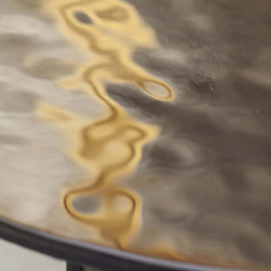 Coffee table with glass top and metal base Made in Italy - Batulla Viadurini