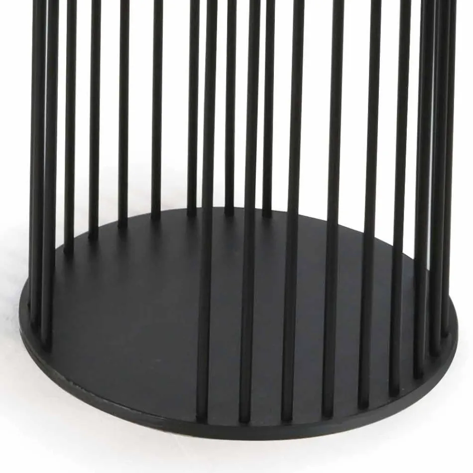 Coffee Table with Round Ceramic Top Made in Italy - Montebianco Viadurini