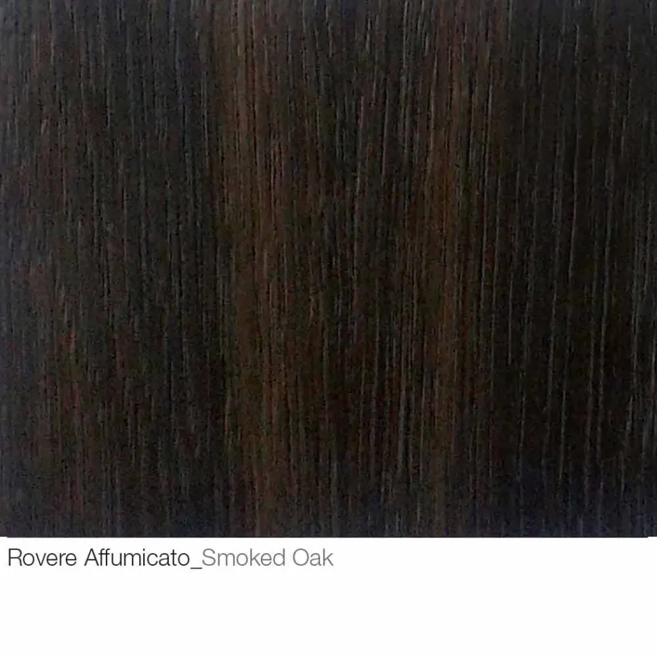 Coffee Table with Round Wooden Top Made in Italy - Montebianco Viadurini