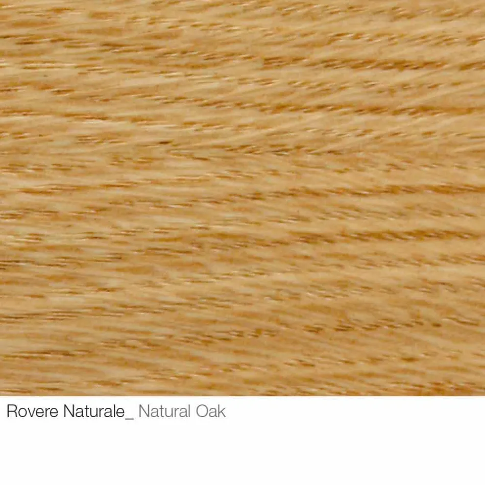 Coffee Table with Round Wooden Top Made in Italy - Montebianco Viadurini