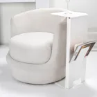 Coffee Table with Plexiglass Magazine Rack Made in Italy - Belle Viadurini