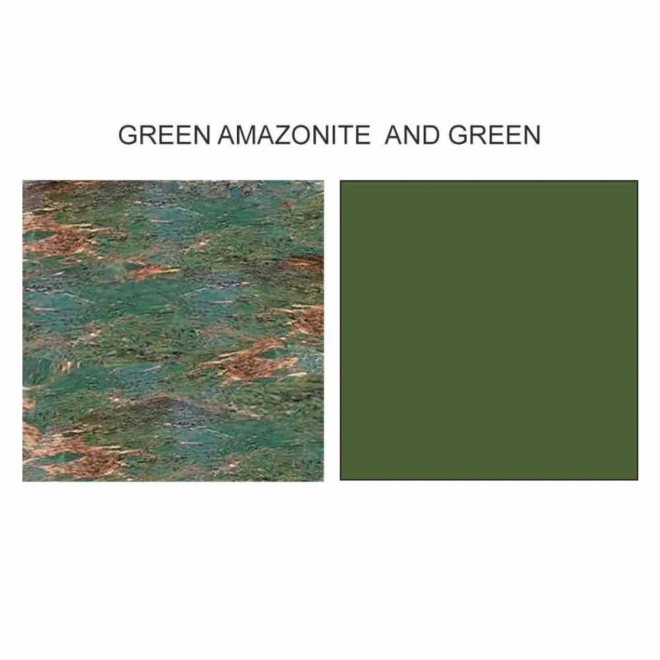 Design Coffee Table with 2 Round Tops in Gres Made in Italy - Stockholm Viadurini