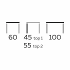 Design Coffee Table with 2 Round Tops in Gres Made in Italy - Stockholm Viadurini