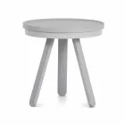 Design Coffee Table with Round Top and Solid Wood Legs - Salerno Viadurini