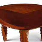 Modern design wooden coffee table, made in Italy, Loris Viadurini