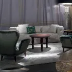 Modern design wooden coffee table, made in Italy, Loris Viadurini