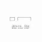 Coffee Table in Chromed Steel with Laminated Top Made in Italy - Ariete Viadurini