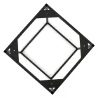 Stoneware Coffee Table and Steel Base Made in Italy - Birba Viadurini