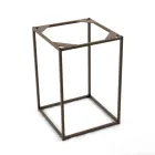 Stoneware Coffee Table and Steel Base Made in Italy - Birba Viadurini