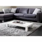 Hpl Coffee Table with Metal Legs Made in Italy - Nebbiolo Viadurini