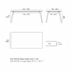 Coffee Table in White or Black Laminate in 2 Sizes - Faz Wood by Vondom Viadurini