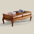 Coffee Table in Walnut Wood with Drawer Made in Italy - Hastings