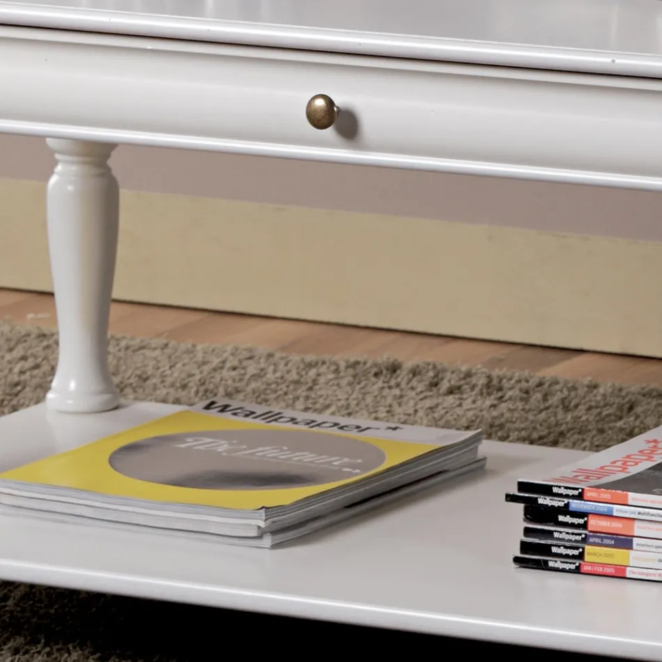 Coffee Table in Solid Beech Wood Made in Italy - Frigg Viadurini