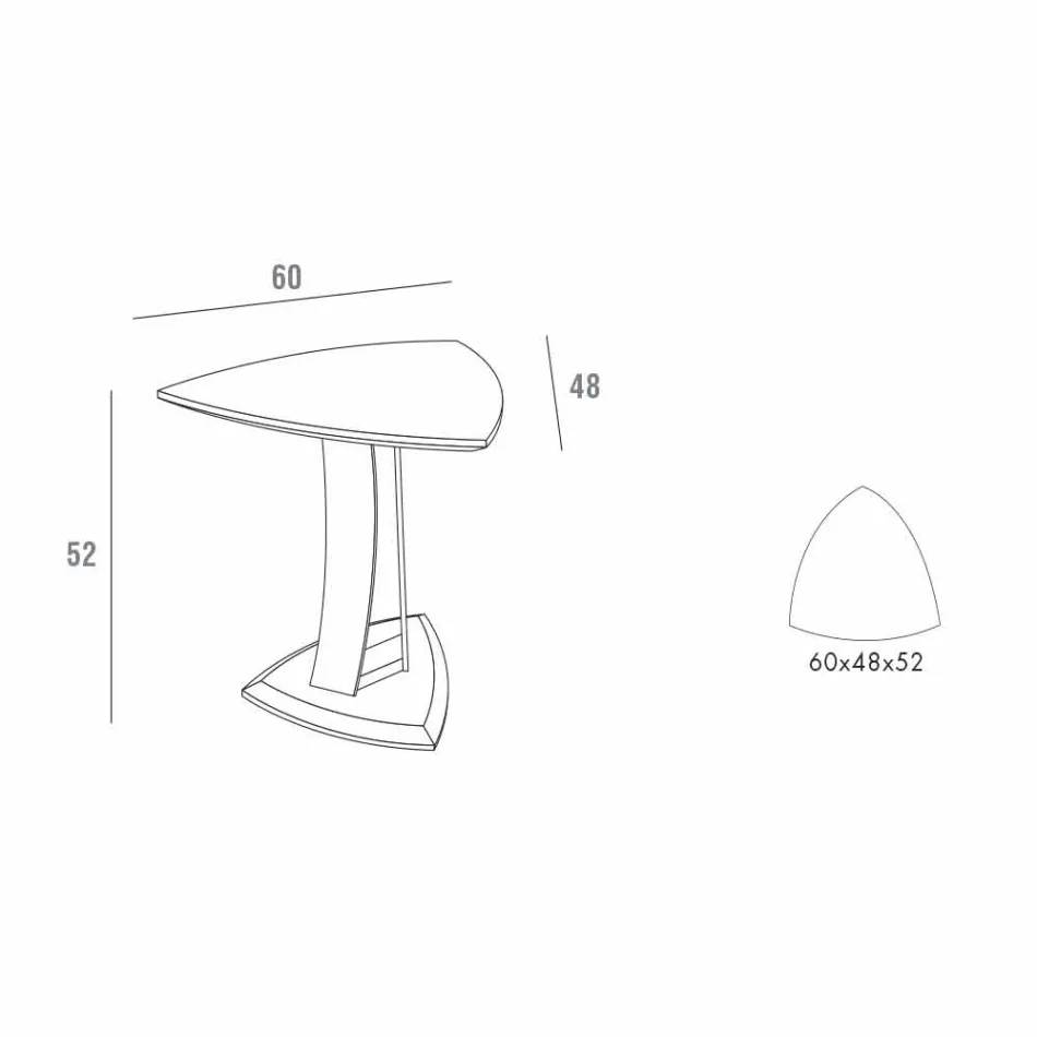 Coffee Table in Lacquered Mdf Made in Italy, High Quality - Lisa Viadurini
