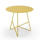 Coffee Table in Colored Metal and 3 Sizes, Made in Italy - Magali Viadurini