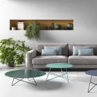 Coffee Table in Colored Metal and 3 Sizes, Made in Italy - Magali Viadurini